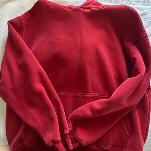 Amazon Red Cotton Blend Hoodie